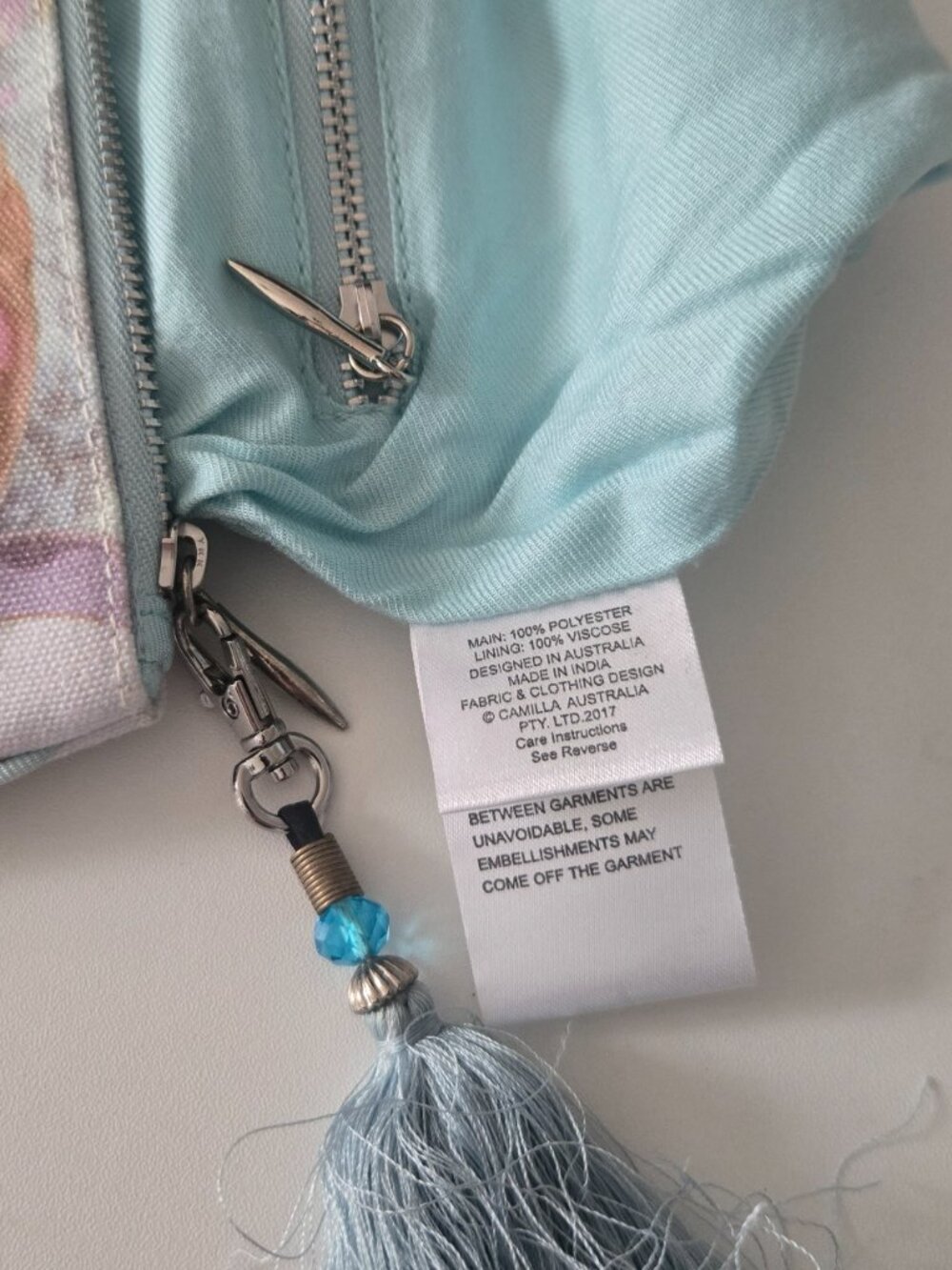 Camilla Electron Libre Small Canvas Clutch - Picture 6 of 7